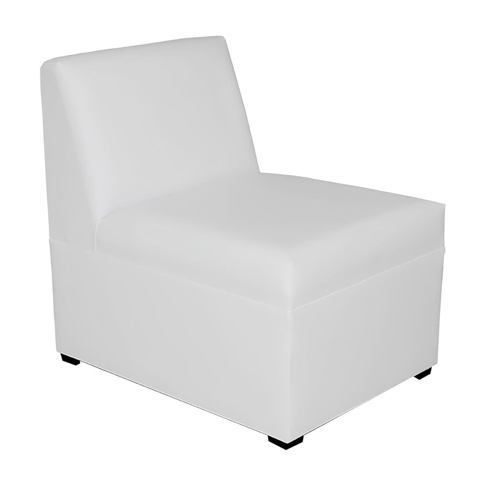 Sillón para Área de Espera Varias Plazas - ALBAR LOUNGE - Blanco - Asiento y Respaldo Tapizado - LOUNGE 1 PIEZA - ALBAR - NOGAL BEAT - Sillon
