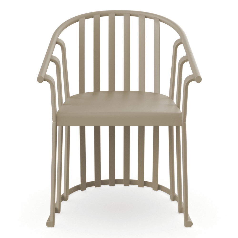 Sillón para Áreas de Exterior y Terrazas Protección UV - RESOL RAFF - Varios Colores - Fibra de Vidrio y PP - 7027 - Resol - NOGAL BEAT - Sofá de Terraza