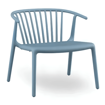 Sillón para Descanso con Brazos - RESOL WOODY LOUNGE - Varios Colores - Protección UV y Apilable - 6554 - Resol - NOGAL BEAT - Sillon