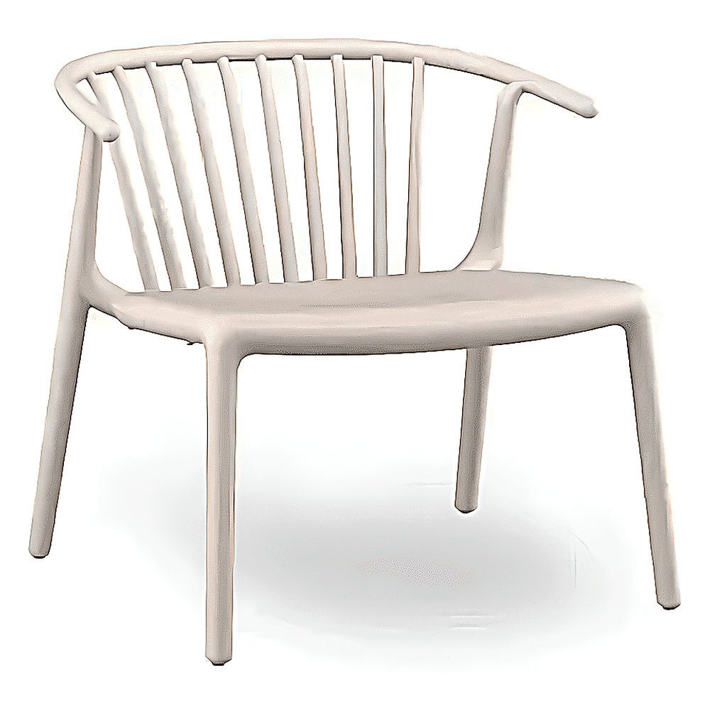 Sillón para Descanso con Brazos - RESOL WOODY LOUNGE - Varios Colores - Protección UV y Apilable - 06551 - Resol - NOGAL BEAT - Sillón Ocasional