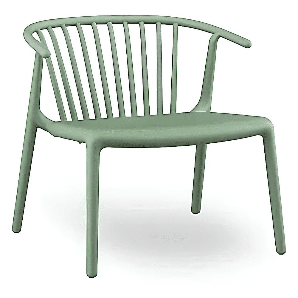 Sillón para Descanso con Brazos - RESOL WOODY LOUNGE - Varios Colores - Protección UV y Apilable - 06555 - Resol - NOGAL BEAT - Sillón Ocasional