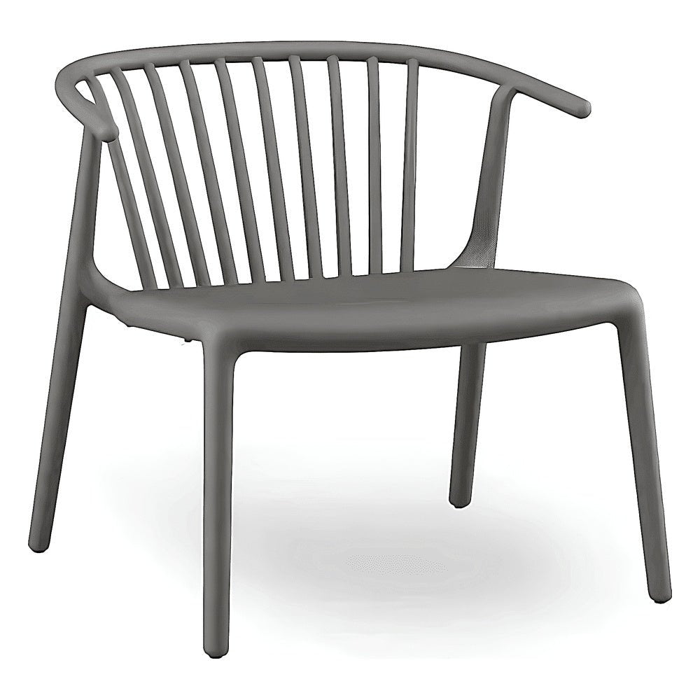 Sillón para Descanso con Brazos - RESOL WOODY LOUNGE - Varios Colores - Protección UV y Apilable - 06557 - Resol - NOGAL BEAT - Sillón Ocasional