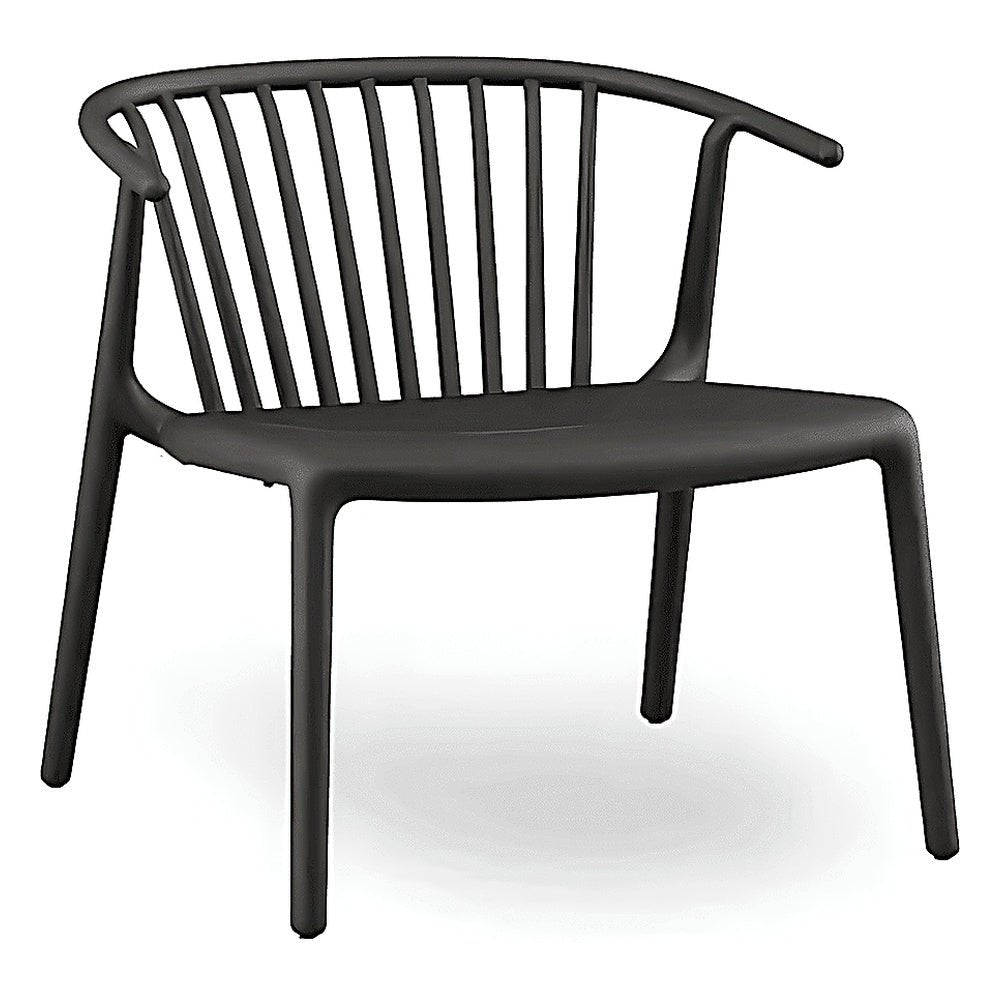 Sillón para Descanso con Brazos - RESOL WOODY LOUNGE - Varios Colores - Protección UV y Apilable - 06552 - Resol - NOGAL BEAT - Sillón Ocasional