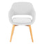 Sillón Para Recepción y Área De Espera - BRATTI VIBE BASE MADERA - Varios Colores - Tapizado - Bratti - NOGAL BEAT - silla