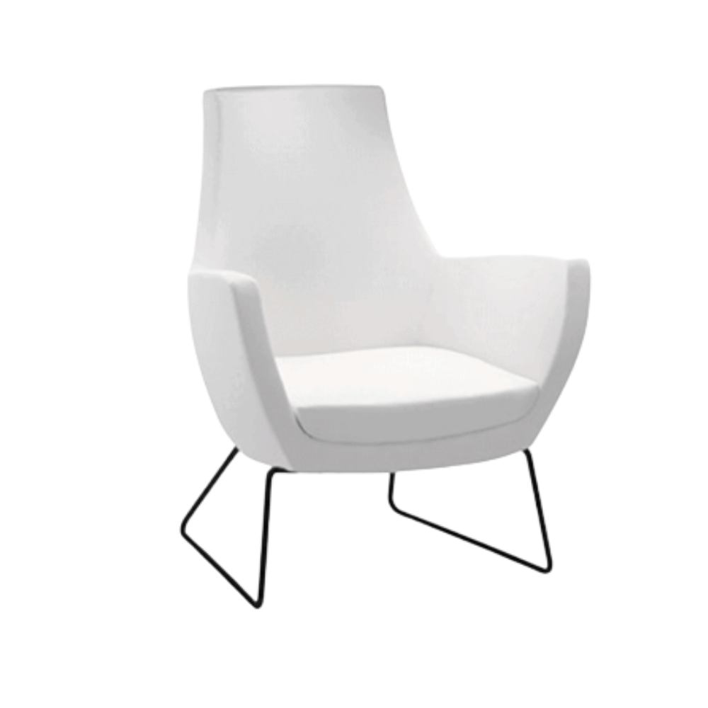 Sillón para Sala de Espera 1 Plaza - LABENZE PARIS - Varios Colores - Tapizado y Respaldo Alto - 155 - 10940 - NGO - TAP0 - Labenze - NOGAL BEAT - Sillon