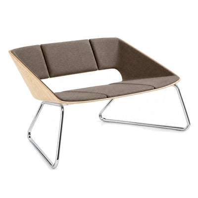 Sillón para Terraza Tipo Escandinavo - INFINITI HUG - Varios Colores - Asiento y Respaldo Tapizados Estructura de Madera Base Aluminio - 112-36320-NAT-ESP - Infiniti - NOGAL BEAT - Sillón Ocasional