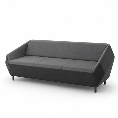 Sofá Independiente 3 Plazas - VERSA OFFSET - Frente 235 cm - VO-523S - VERSA - NOGAL BEAT - Sillón Ocasional