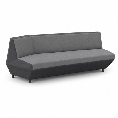 Sofá Modular Izquierdo Costado Recto - VERSA OFFSET - Frente 180 cm - Incluye Grommet de Conectividad Cs-1327 en Lado Izquierdo - VO-528ISG - VERSA - NOGAL BEAT - Sillón Ocasional