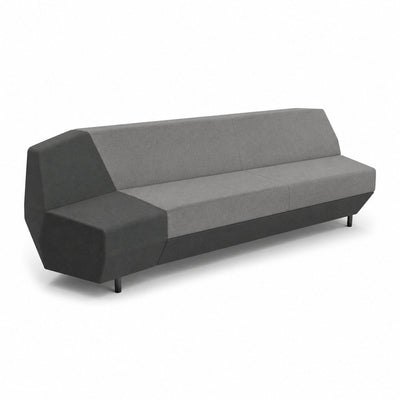 Sofá Modular Izquierdo Costado Recto - VERSA OFFSET - Frente 235 cm - VO-529IS - VERSA - NOGAL BEAT - Sillón Ocasional