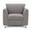 Sofá para Área Lounge - GEBESA PRISMA - 1 Plaza - Asiento y Respaldo Tapizado - GDP280P1 - GEBESA - NOGAL BEAT - Sillón Ocasional