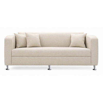 Sofá para Recepción - GEBESA JET - 3 Plazas - Asiento y Respaldo Tapizado - GDJ280P3 - GEBESA - NOGAL BEAT - Sillón Ocasional