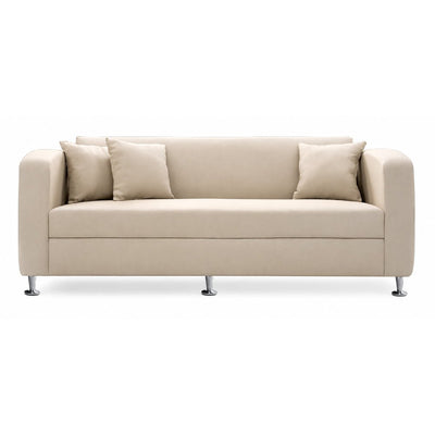 Sofá para Recepción - GEBESA JET - 3 Plazas - Asiento y Respaldo Tapizado - GDJ280P3TP - GEBESA - NOGAL BEAT - Sillón Ocasional