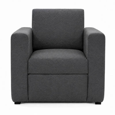 Sofá para Sala de Espera - GEBESA COMFORT - 1 Plaza - Asiento y Respaldo Tapizado - GDC280P1 - GEBESA - NOGAL BEAT - Sillón Ocasional