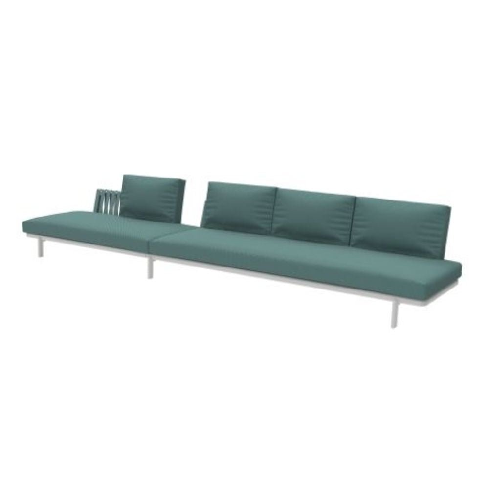 SOFÁ RESOL ANTHEA SYSTEM G | Sofá para Sala de Estar | Estructura de Aluminio Lacada | Cojines y Tapizados Idóneos para Exterior | Interior + Exterior - 70214 - Resol - NOGAL BEAT - Sillon