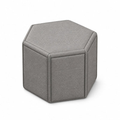 Taburete Hexagon Tapizado - VERSA OFFSET - VO-690 - VERSA - NOGAL BEAT - Taburete
