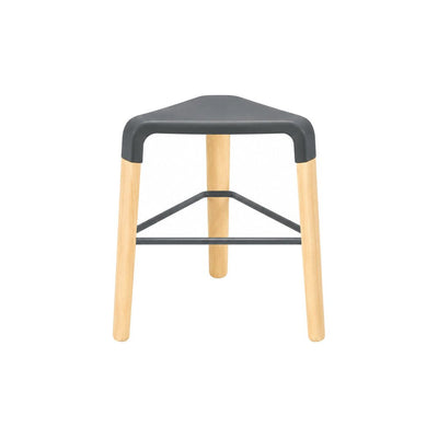 Taburete para Hotel - INFINITI PICAPAU STOOL H46.5 - Varios Colores - Asiento de Polipropileno y Estructura de Madera - 113-28600-TGR-ESP - Infiniti - NOGAL BEAT - Taburete