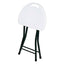 TABURETE RESOL EASY STOOL | Taburete Ocasional para Negocio Evento | 47 cm | Plegable de Acero Pintado | Polietileno Alta Densidad | Exterior Techado - 66472 - Resol - NOGAL BEAT - Taburete