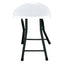 TABURETE RESOL EASY STOOL | Taburete Ocasional para Negocio Evento | 47 cm | Plegable de Acero Pintado | Polietileno Alta Densidad | Exterior Techado - 66472 - Resol - NOGAL BEAT - Taburete
