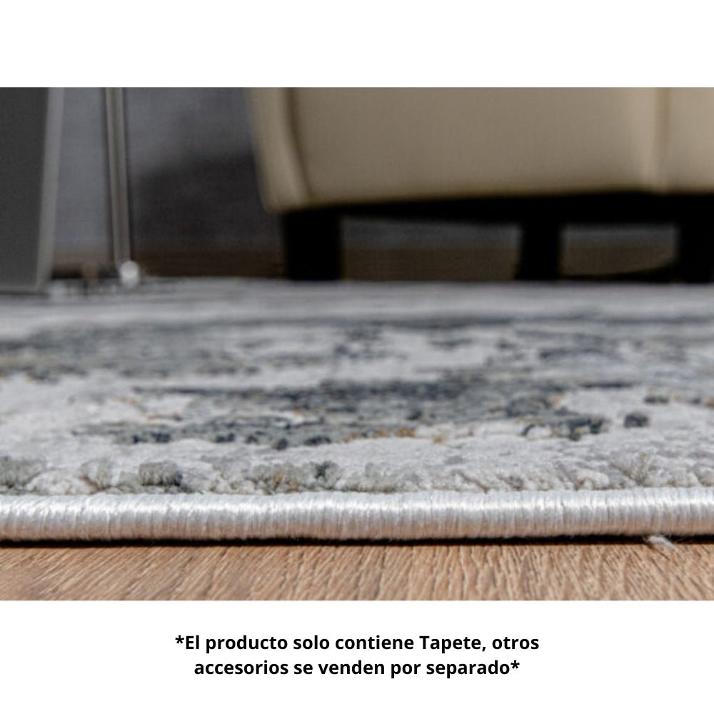 Tapete Decorativo para Recibidor - LAVIN KEMER T2034 - Crema Gris - Rectangular Varias Medidas - T2034 - 60 x 90 - LAVIN - NOGAL BEAT - Tapetes