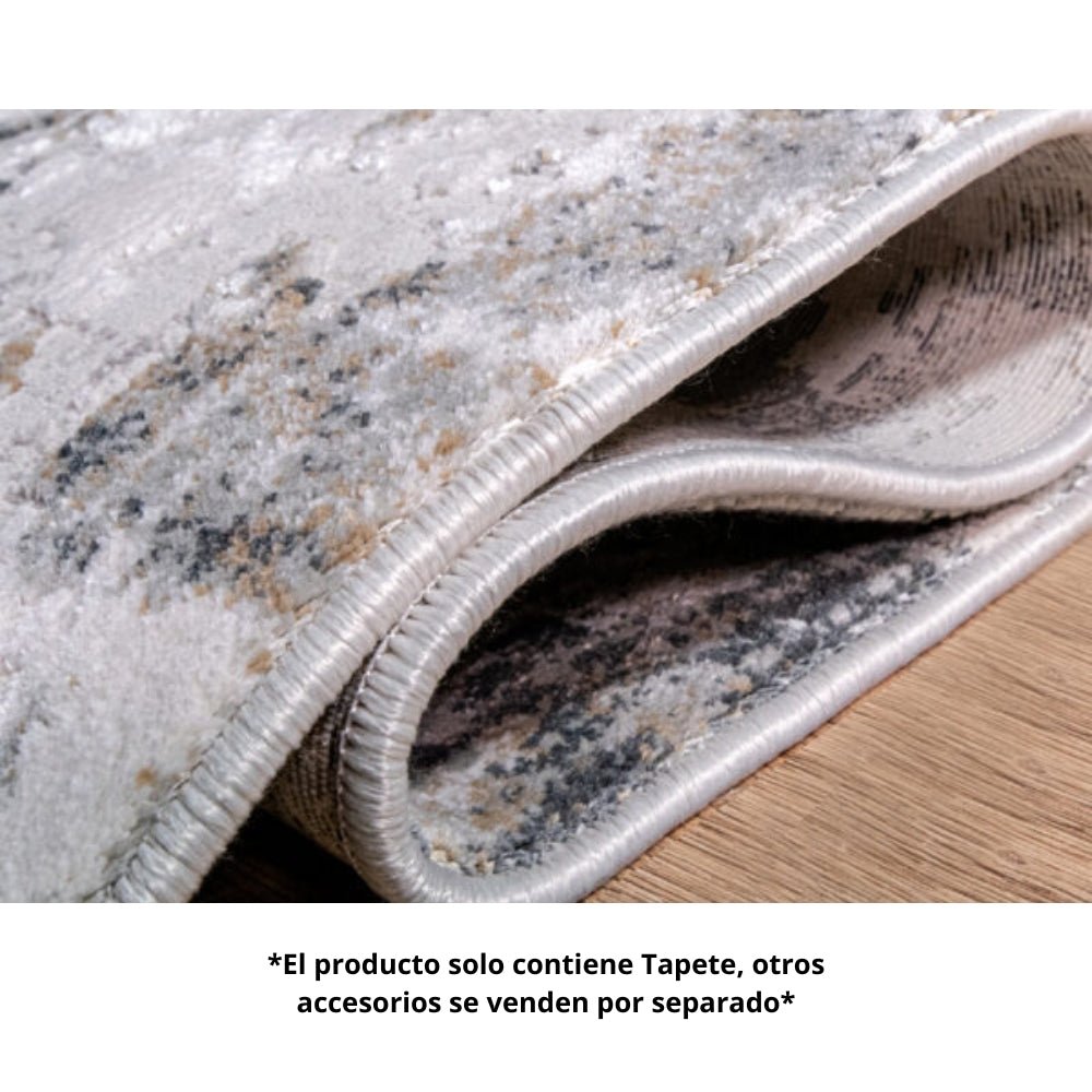 Tapete Decorativo para Recibidor - LAVIN KEMER T2034 - Crema Gris - Rectangular Varias Medidas - T2034 - 60 x 90 - LAVIN - NOGAL BEAT - Tapetes