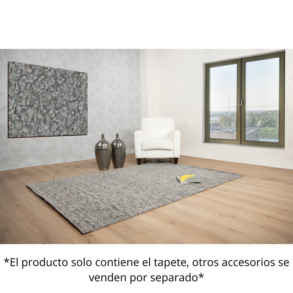 TAPETE LAVIN MALDA N8015 | Tapete Decorativo para Recepción Hotel Hogar Departamento Sala | GRIS PLATA | Varias Medidas | Rectangular | Interior - N8015-60 x 90 - LAVIN - NOGAL BEAT - Tapetes