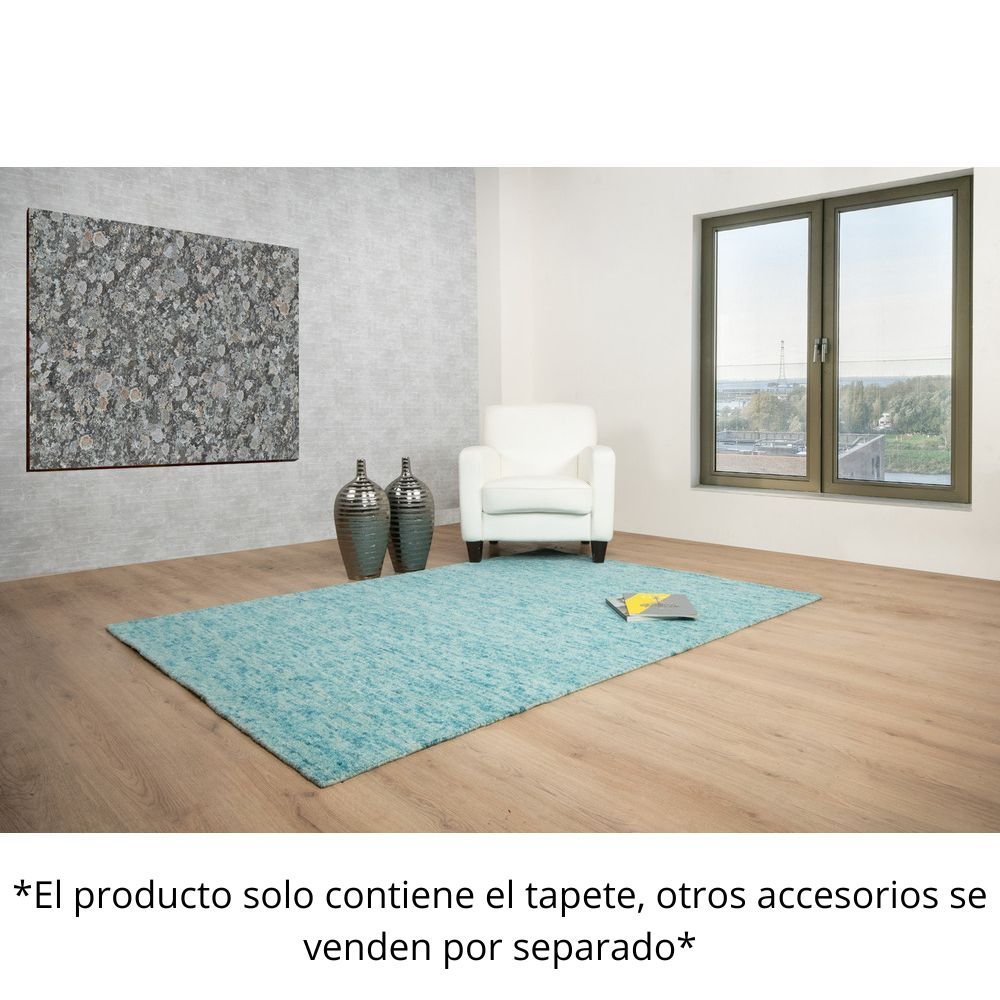 TAPETE LAVIN MALDA N8016 | Tapete Decorativo para Recepción Hotel Hogar Departamento Sala | AZUL TURQUESA | Varias Medidas | Rectangular | Interior - N8016-60 x 90 - LAVIN - NOGAL BEAT - Tapetes