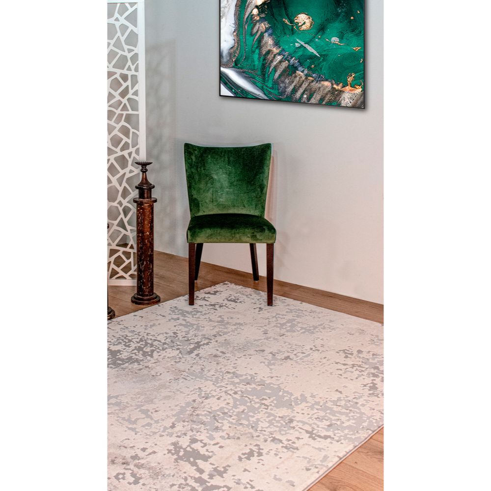TAPETE LAVIN MARDIN T4011 | Tapete Decorativo para Recepción Hotel Hogar Departamento Sala | GRIS GRIS | Varias Medidas | Rectangular | Interior - T4011-60x90 - LAVIN - NOGAL BEAT - Tapetes