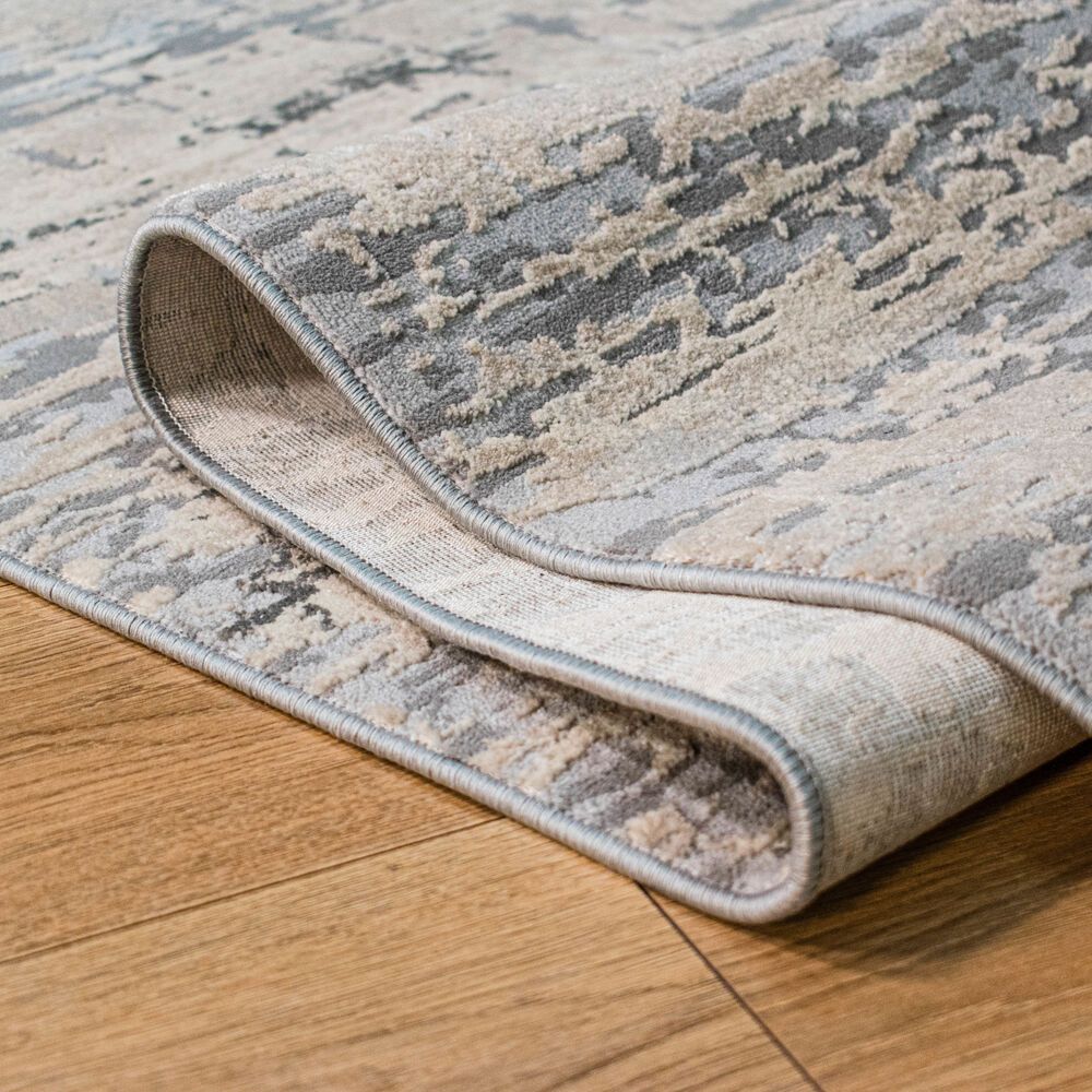 TAPETE LAVIN MARDIN T4013 | Tapete Decorativo para Recepción Hotel Hogar Departamento Sala | GRIS GRIS | Varias Medidas | Rectangular | Interior - T4013-60x90 - LAVIN - NOGAL BEAT - Tapetes