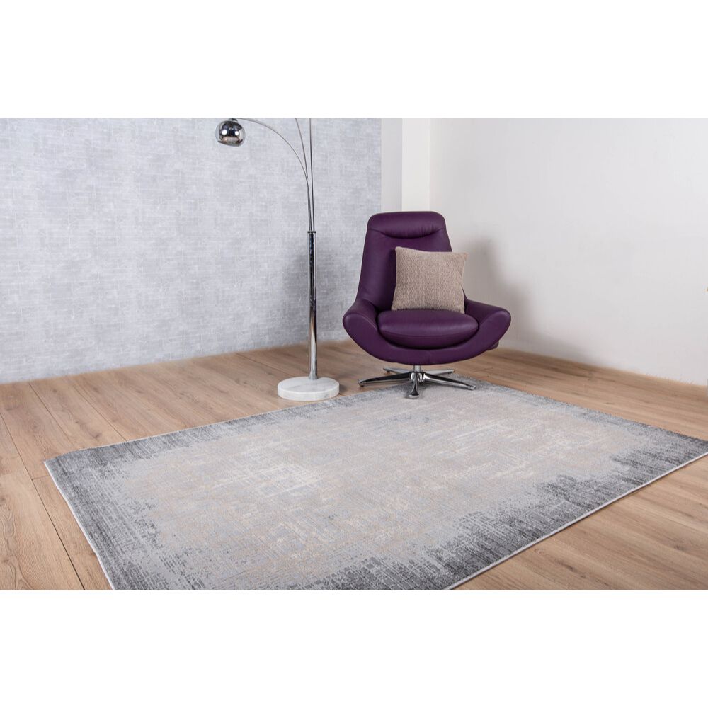 TAPETE LAVIN MARDIN T4016 | Tapete Decorativo para Recepción Hotel Hogar Departamento Sala | GRIS GRIS | Varias Medidas | Rectangular | Interior - T4016-60x90 - LAVIN - NOGAL BEAT - Tapetes