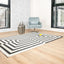 TAPETE LAVIN OPTIKA T9046 | Tapete Decorativo para Recepción Hotel Hogar Departamento Sala | CREMA NEGRO | Varias Medidas | Rectangular | Interior - T9046-60 x 90 - LAVIN - NOGAL BEAT - Tapetes
