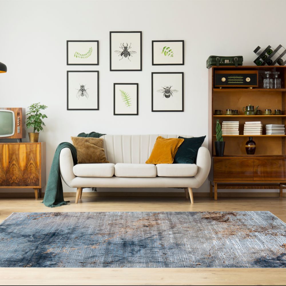 TAPETE LAVIN SIRIT T5130 | Tapete Decorativo para Recepción Hotel Hogar Departamento Sala | GRIS ORO | Varias Medidas | Rectangular | Interior - T5130-60 x 90 - LAVIN - NOGAL BEAT - Tapetes