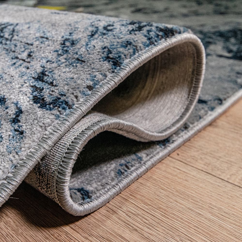 TAPETE LAVIN SIRIT T5131 | Tapete Decorativo para Recepción Hotel Hogar Departamento Sala | GRIS AZUL | Varias Medidas | Rectangular | Interior - T5131-60 x 90 - LAVIN - NOGAL BEAT - Tapetes