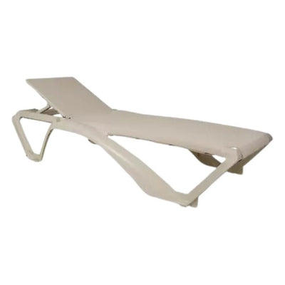 Tumbona para Áreas de Exterior y Terrazas con Alberca Reclinable - RESOL MARINA CLUB - Varios Colores - Protección UV Ruedas Traseras y Tacos Antideslizantes - 3977 - Resol - NOGAL BEAT - Camastro