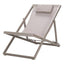 Tumbona para Áreas de Exterior y Terrazas con Alberca 5 Posiciones - RESOL SAND - Blanco - Aluminio con Textilene y Apilable