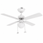 Ventilador Decorativo de Techo para Despacho - MASTERFAN CONDESA 42 - Blanco Maple - 4 Aspas Áreas Medianas - CONDESA 42 - Masterfan - NOGAL BEAT - Ventilador Decorativo