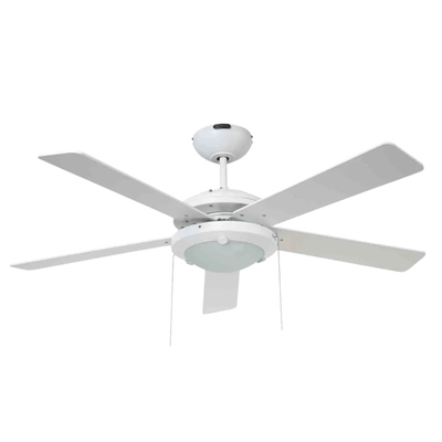 Ventilador Decorativo de Techo para Hotel - MASTERFAN ESPARTA 52 - Varios Colores - 5 Aspas Áreas Grandes - ESPARTA 52-B - Masterfan - NOGAL BEAT - Ventilador Decorativo