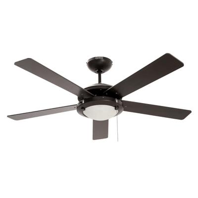 Ventilador Decorativo de Techo para Hotel - MASTERFAN ESPARTA 52 - Varios Colores - 5 Aspas Áreas Grandes - ESPARTA 52-S - Masterfan - NOGAL BEAT - Ventilador Decorativo