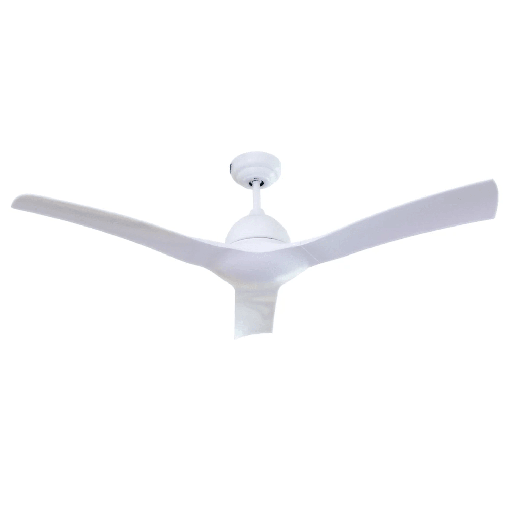 Ventilador Decorativo de Techo para Oficina - MASTERFAN LUNA 52 - Blanco - 3 Aspas Áreas Grandes - LUNA 52 - Masterfan - NOGAL BEAT - Ventilador Decorativo