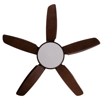 Ventilador Decorativo de Techo para Oficina - MASTERFAN MEROPE 52 - Varios Colores - 5 Aspas Áreas Grandes - MEROPE 52 - Masterfan - NOGAL BEAT - Ventilador Decorativo