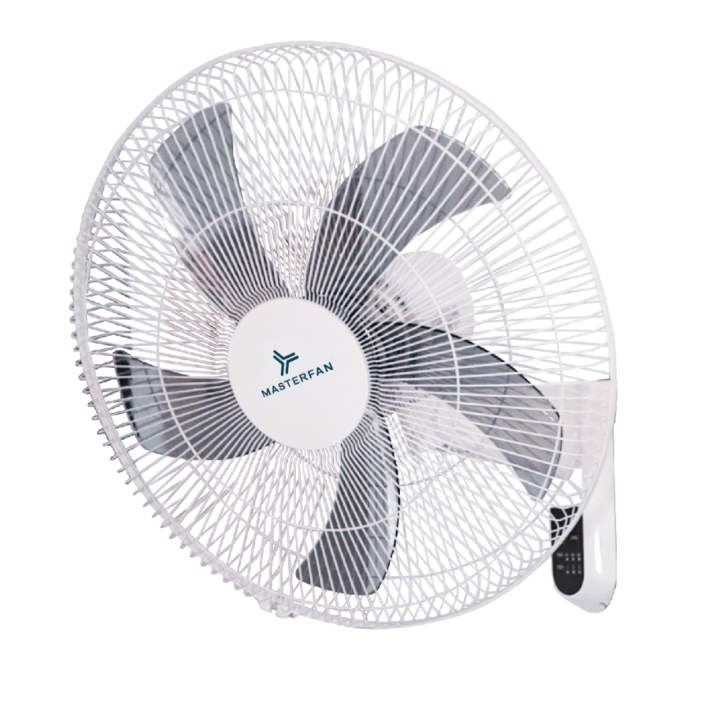 Ventilador Industrial de Pared para Bodegas - MASTERFAN MURO 18" - Varios Colores - 5 Aspas Áreas Medianas - MURO BLANCO - Masterfan - NOGAL BEAT - Ventilador Industrial