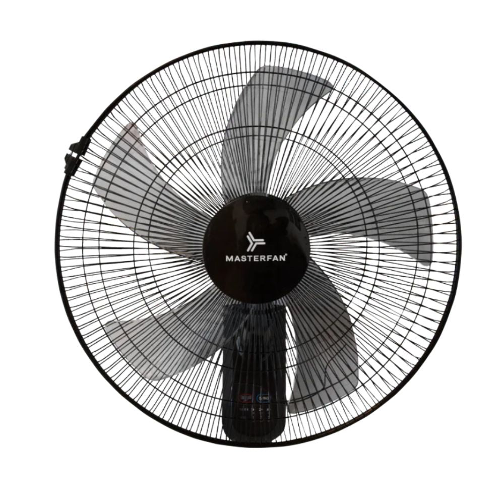Ventilador Industrial de Pared para Bodegas - MASTERFAN MURO 18" - Varios Colores - 5 Aspas Áreas Medianas - MURO NEGRO - Masterfan - NOGAL BEAT - Ventiladores