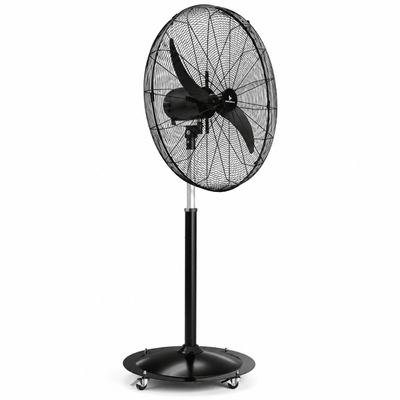 Ventilador Industrial de Plataforma Móvil - MASTERFAN HURACÁN ELITE 30” - Negro - 2 Aspas - 3 Velocidades - HURACÁN ELITE 30" - Masterfan - NOGAL BEAT - Ventilador Industrial
