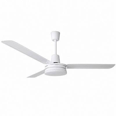 Ventilador Industrial de Techo para Bodegas - MASTERFAN HERCULES LED 56 - Blanco - 3 Aspas de Mental - HERCULES LED 56 - Masterfan - NOGAL BEAT - Ventilador Industrial