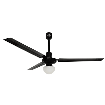 Ventilador Industrial de Techo para Bodegas - MASTERFAN ICARUS CON LUZ - Varios Colores - 3 Aspas Áreas Medianas - ICARUS CON LUZ - Masterfan - NOGAL BEAT - Ventilador Industrial