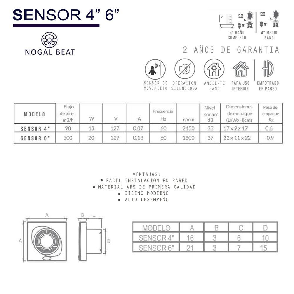 Extractor de Aire para Baños Completos - MASTERFAN SENSOR 6 - Blanco - Operación Silenciosa Ventiladores Industriales Circulación de Aire Ventilación Industrial Sistemas de Ventilación Ruido de Ventiladores Aire Fresco Ventilación Industrial Ventilación Comercial Ventiladores de Techo Ventiladores de Pie Ventiladores de Conducto Calidad del Aire Interior Naves Industriales y Fábricas Almacenes y Centros de Distribución Talleres y Fábricas de Procesamiento Centros Comerciales y Grandes Superficies