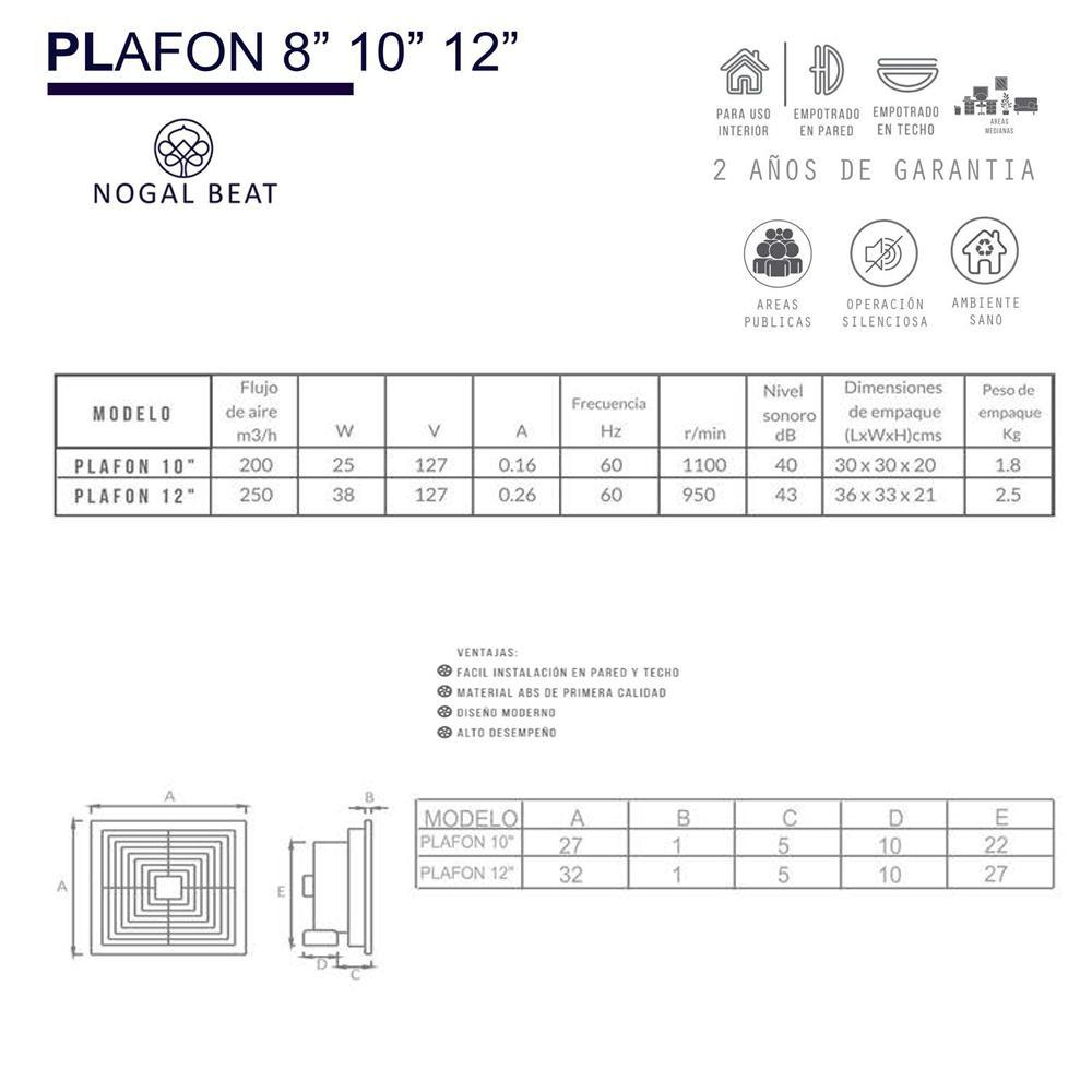 Extractor de Aire para Áreas Publicas Medianas - MASTERFAN PLAFON 10 - Blanco - Operación Silenciosa Ventiladores Industriales Circulación de Aire Ventilación Industrial Sistemas de Ventilación Ruido de Ventiladores Aire Fresco Ventilación Industrial Ventilación Comercial Ventiladores de Techo Ventiladores de Pie Ventiladores de Conducto Calidad del Aire Interior Naves Industriales y Fábricas Almacenes y Centros de Distribución Talleres y Fábricas de Procesamiento Centros Comerciales y Grandes Superficies