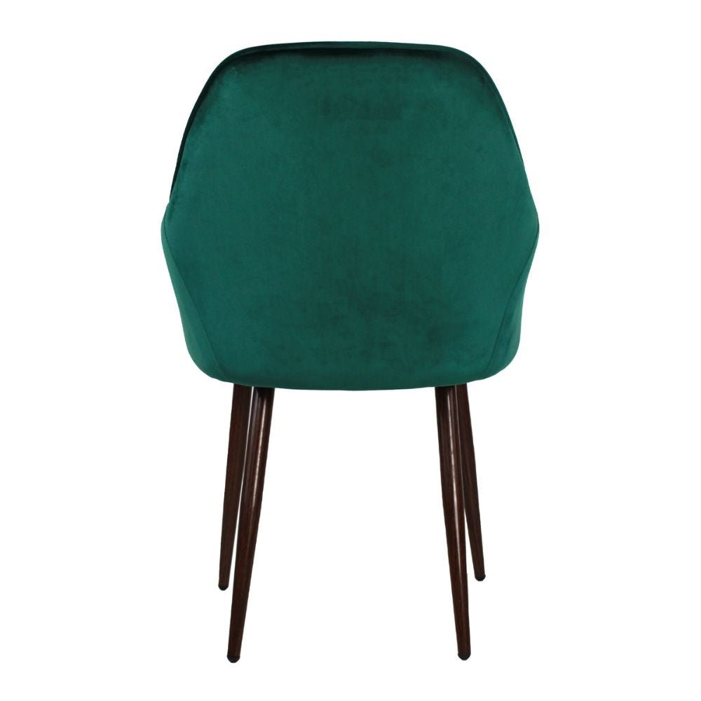 SILLA KINGSTRONG MOB-052 TRENTO VELVET SILL2242332 | Silla Ocasional Comercial Decorativa | Base 4 Puntas Metal | Tapizado Tela | Interior
