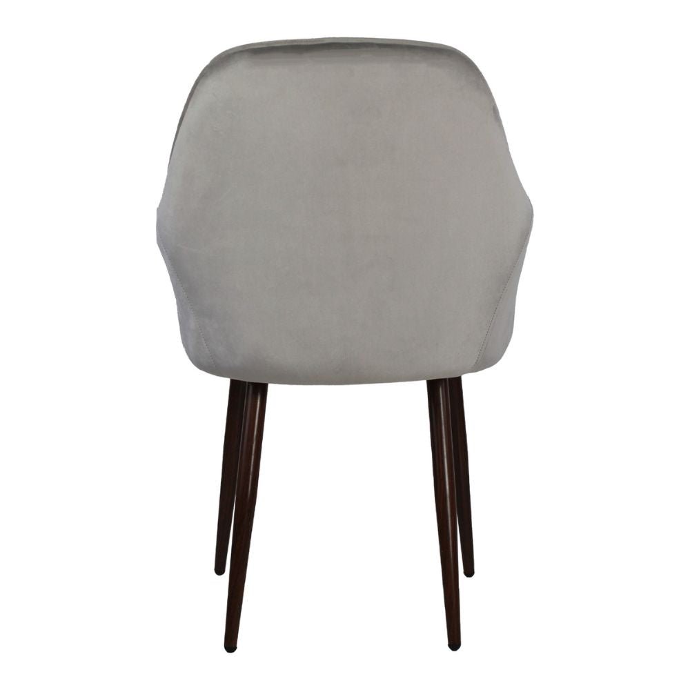 SILLA KINGSTRONG MOB-052 TRENTO VELVET SILL2242332 | Silla Ocasional Comercial Decorativa | Base 4 Puntas Metal | Tapizado Tela | Interior
