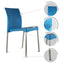 SILLA KINGSTRONG VIVANTI PLASTICO SILL0020357 | Silla Estilizada Áreas de Espera Cafetería | Base 4 Puntas | Terminado Anodizado | Polipropileno | Interior + Exterior