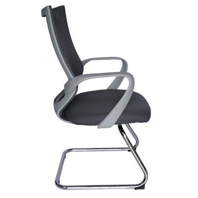 SILLA OFFIHO EQUA OHV - 188 GRIS | Silla Visita | Base Trineo | Diseño SILLA OFFIHO EQUA OHV-188gris | Silla Visita Oficina Area Trabajo | Base Trineo | Respaldo Malla Gris | Interior
